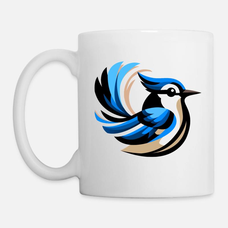 Blauhäher - Tasse - Weiß
