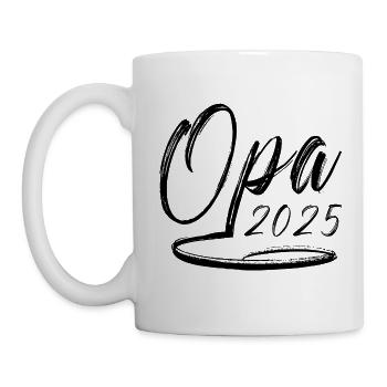 Opa 2025 - Tasse - Weiß - Links