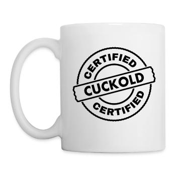 certified cuckold - Mug - white - Left