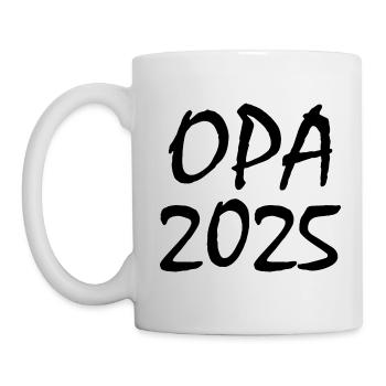 Opa 2025 - Tasse - Weiß - Links
