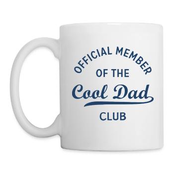 Mens Official Member of The Cool Dad Club - Tasse - Weiß - Links