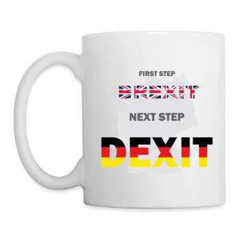 DEXIT - T-Shirt - Tasse - Weiß - Links