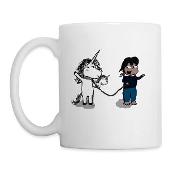 How to make a friend? - Mug - white - Left