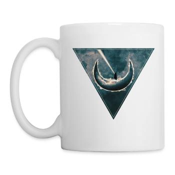 Space Moon - Tasse - Weiß - Links