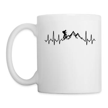 Heartbeat Hike - Tasse - Weiß - Links