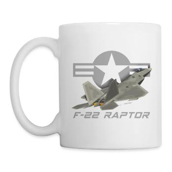 F-22 RAPTOR - AS2009 - Mug - white - Left