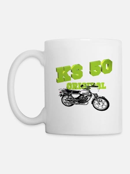 Zündapp Krad KS 50 Watercooled Vintage - Tasse - Weiß