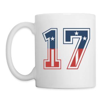 Nummer 17 USA - Tasse - Weiß - Links