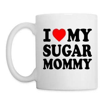 I love my Sugar mommy - Tasse - Weiß - Links
