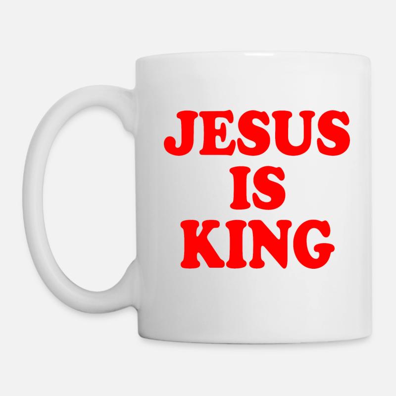 Jesus is king - Tasse - Weiß