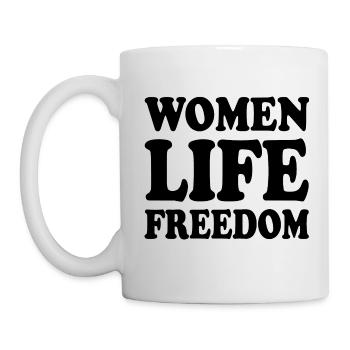Women life freedom - Tasse - Weiß - Links