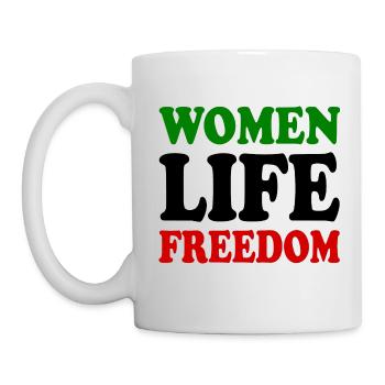Women life freedom - Tasse - Weiß - Links