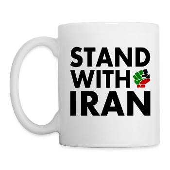 Stand with iran - Mug - white - Left