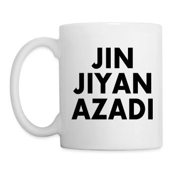 jin jiyan azadi - Mug blanc - blanc - Gauche
