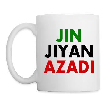 jin jiyan azadi - Tasse - Weiß - Links