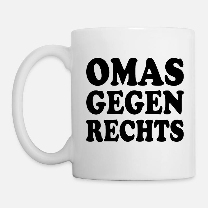 Omas gegen rechts - Tasse - Weiß