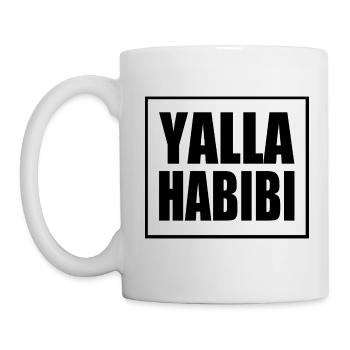 Yalla habibi - Tasse - Weiß - Links
