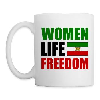Women life freedom - Tasse - Weiß - Links