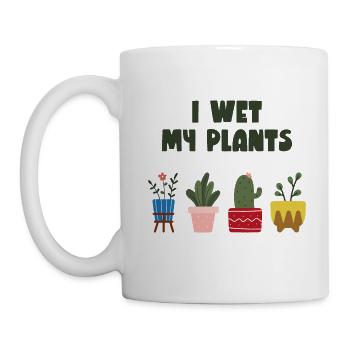 Je mouille mes plantes - Mug blanc - blanc - Gauche