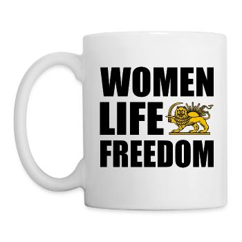 Women life freedom - Tasse - Weiß - Links