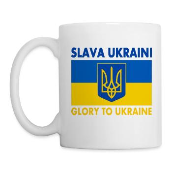 Slava ukraini - Tasse - Weiß - Links