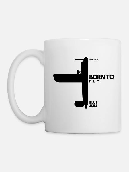 Né pour voler - Mug blanc - blanc