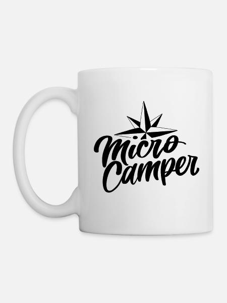 Mikro Camping - Tasse - Weiß