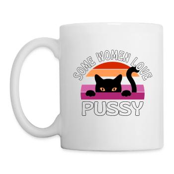 Manche Frauen lieben Katzen - Tasse - Weiß - Links