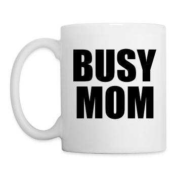 Busy mom - Mug - white - Left