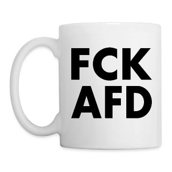 Fck afd - Tasse - Weiß - Links