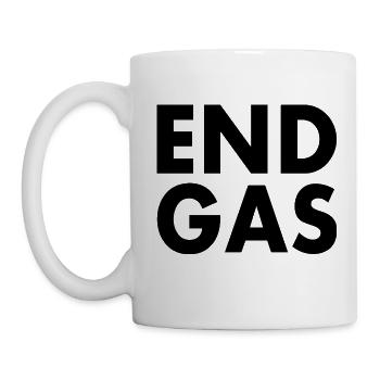 End gas - Tasse - Weiß - Links