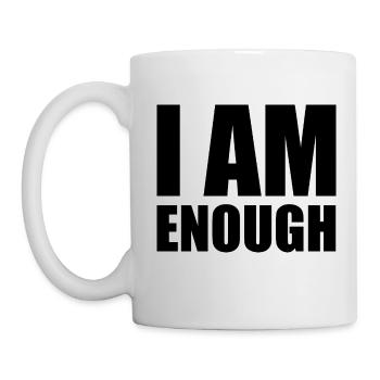 I am enough - Tasse - Weiß - Links