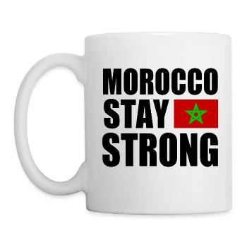 Morocco stay strong - Mug - white - Left
