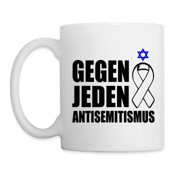 Gegen jeden antisemitismus - Tasse - Weiß - Links