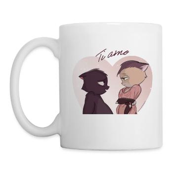 Norby amoureux "Ti amo" - Mug blanc - blanc - Gauche