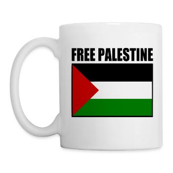 Free palestine - Mug - white - Left