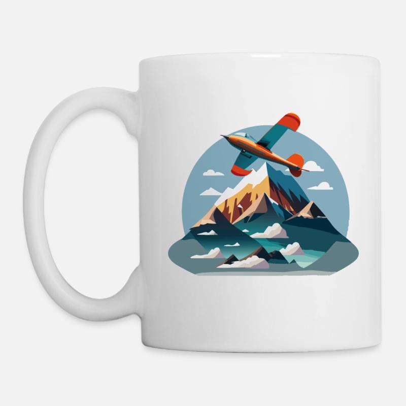 RedTipMountain - Tasse - Weiß