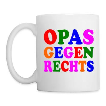 Opas gegen rechts - Tasse - Weiß - Links