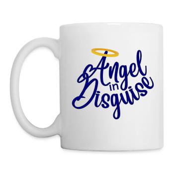 Angel in Disguise blue - Tasse - Weiß - Links