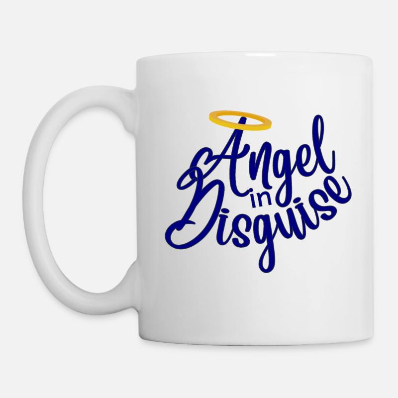 Angel in Disguise blue - Tasse - Weiß