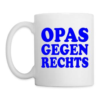 Opas gegen rechts - Tasse - Weiß - Links
