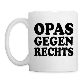 Opas gegen rechts - Tasse - Weiß - Links