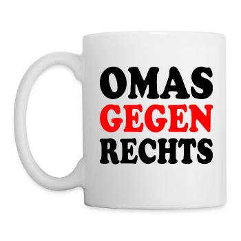 Omas gegen rechts - Tasse - Weiß - Links