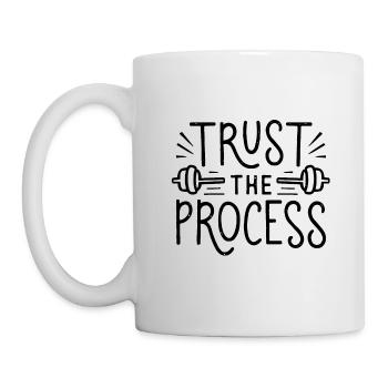 Trust the process gym - Mug - white - Left