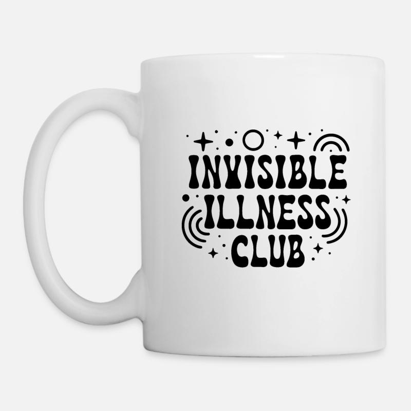 Maladie handicap invisible club - Mug blanc - blanc