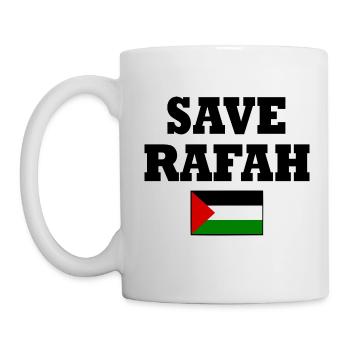 Save rafah - Mug - white - Left