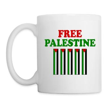 Free palestine - Mug blanc - blanc - Gauche