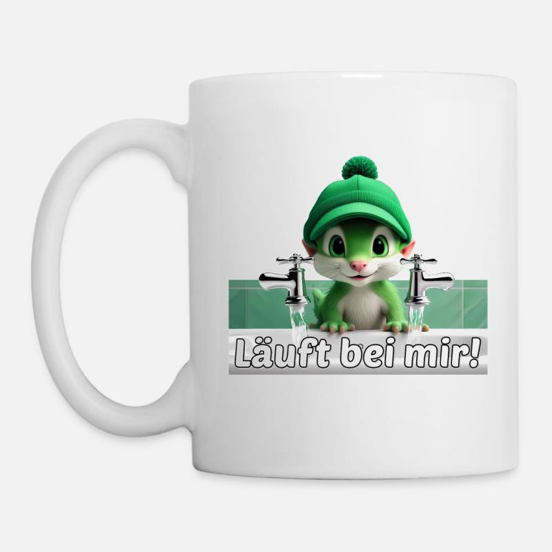 Grünes Tier - Tasse - Weiß