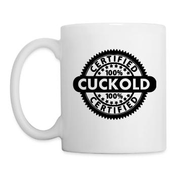 certified cuckold - Mug - white - Left