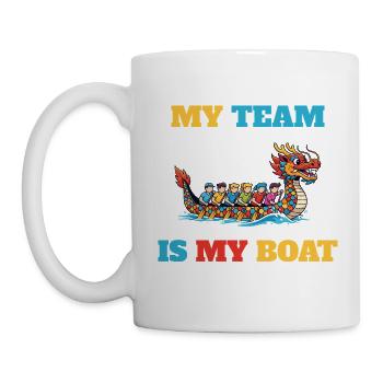 My Team is my Boat - Mug - white - Left